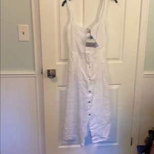 BNWT white linen Angela Mara sundress